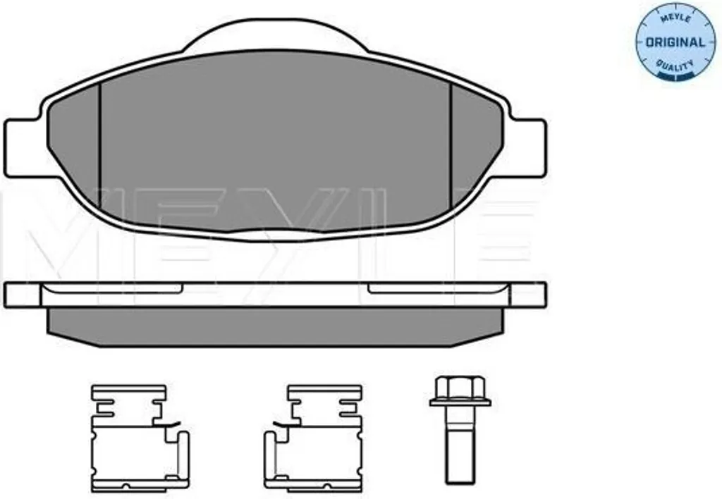 Jeu de plaquettes de frein avant pour Peugeot 308 SW et 3008 MEYLE 025