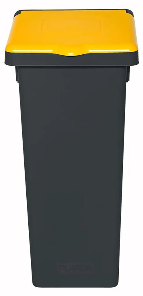 Poubelle 75 Litres Fit Bin pour Tri Papier et Plastique Bureau Bleu