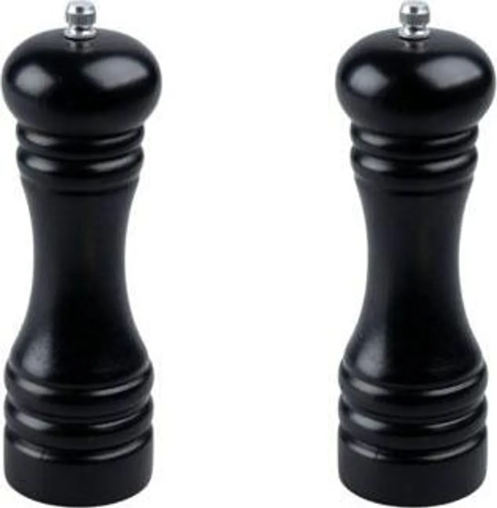 Set Professionale Macina Pepe e Sale Fackelmann | 18cm Vetroceramica Nero