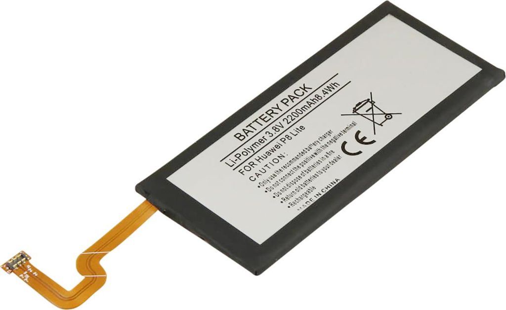 Avizar, Akku Huawei P8 Lite 3,7 V 2200 mAh Li-Polymer, Schwarz