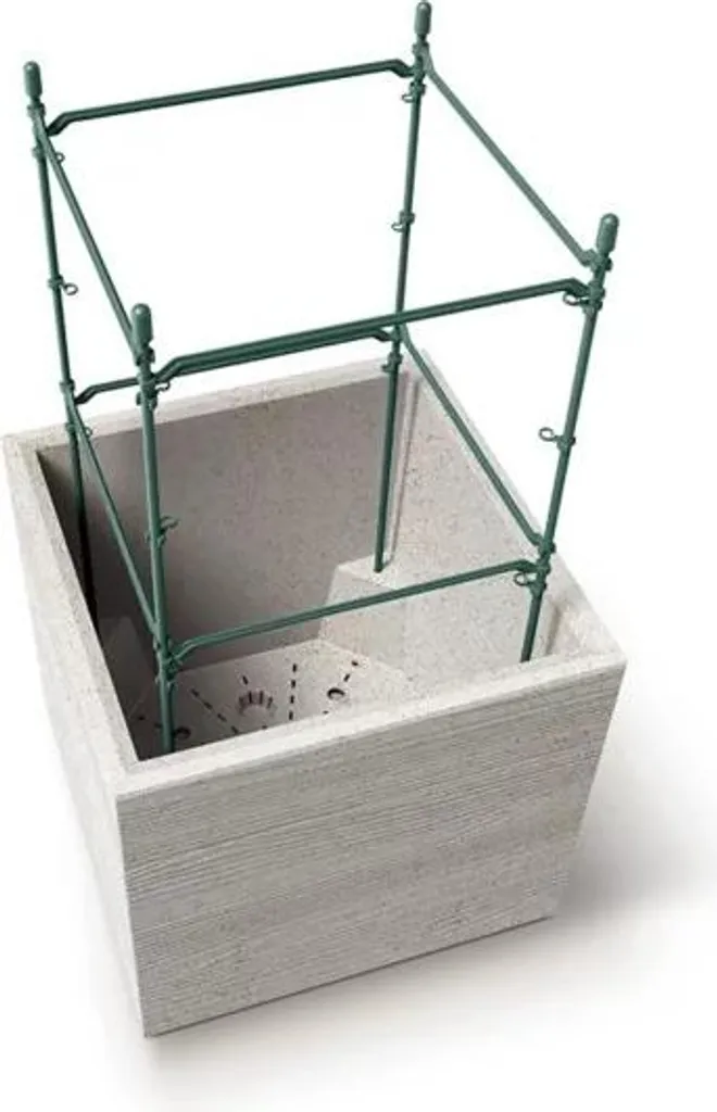 Pot de fleurs MADERA SQUARE 38,5 cm blanc éco : esthétique et durable - 2