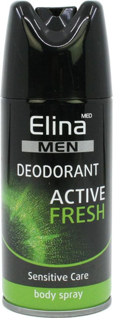 3 x Deospray Deodorant  Elina 150ml for men Active Fresh Produktbild 