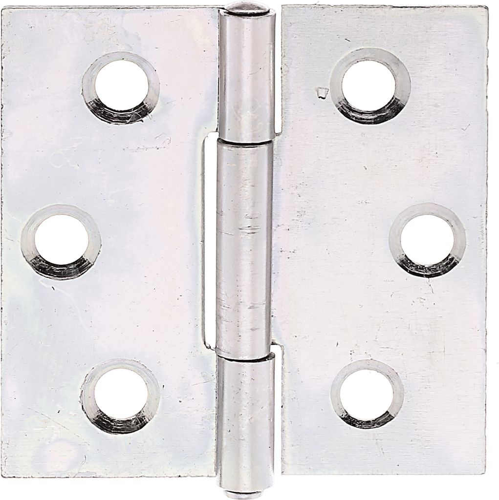Alberts Scharnier | quadratisch | galvanisch gelb verzinkt | 38 x 38 mm | 50er Set
