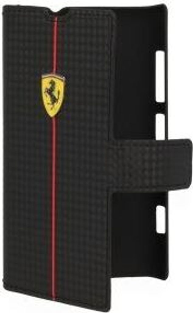 Ferrari Formula One Carbon Serie Buch-Flip- Tasche für Lumia 520