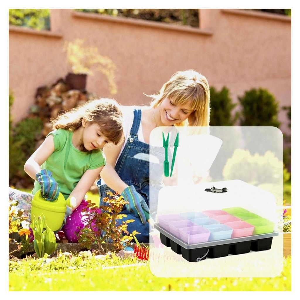 Pflanzenkeimtabletts, Keimungsschale, Wiederverwendbare Pflanzenanbauschale - Innenanbau für Gemüsegarten, -Landwirtschaft, Gewächshausvermehrung