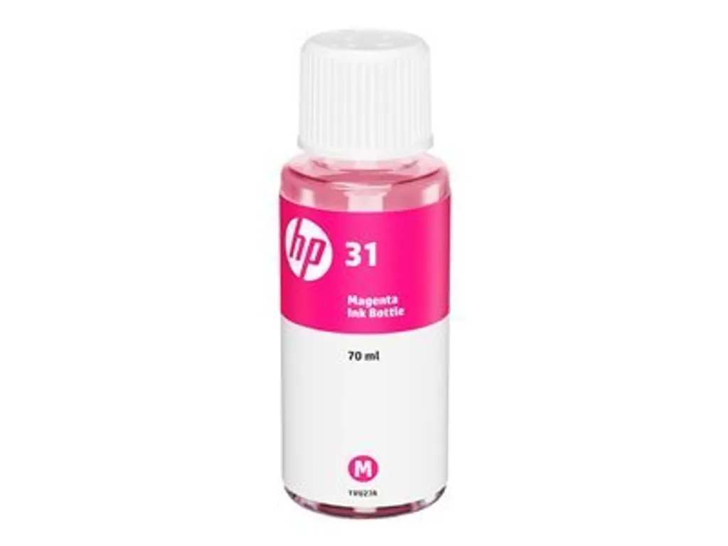 HP 31 70-ml Magenta Original Ink Bottle - Magenta - HP - HP Ink Tank 310 - HP Ink Tank Wireless 410 - HP Smart Tank 350 - HP Smart Tank Wireless 450 - HP Smart... - 8000 pagine - Resa standard - 70 ml - 7