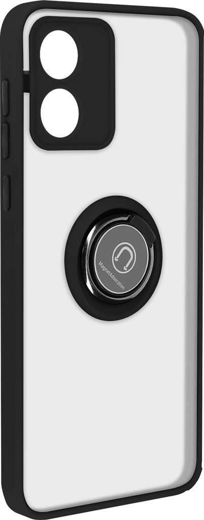 Avizar, Handyhülle mit Ring-Halterung Motorola Moto E13, Schwarz
