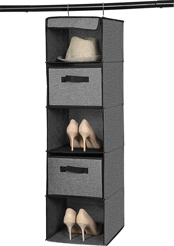 Rangement suspendu pour armoire avec tiroirs : gain de place gris