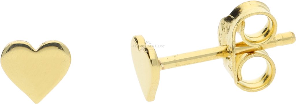 JuwelmaLux Herz Ohrstecker 925 Sterling Silber Gold plattiert JL10-06-2115