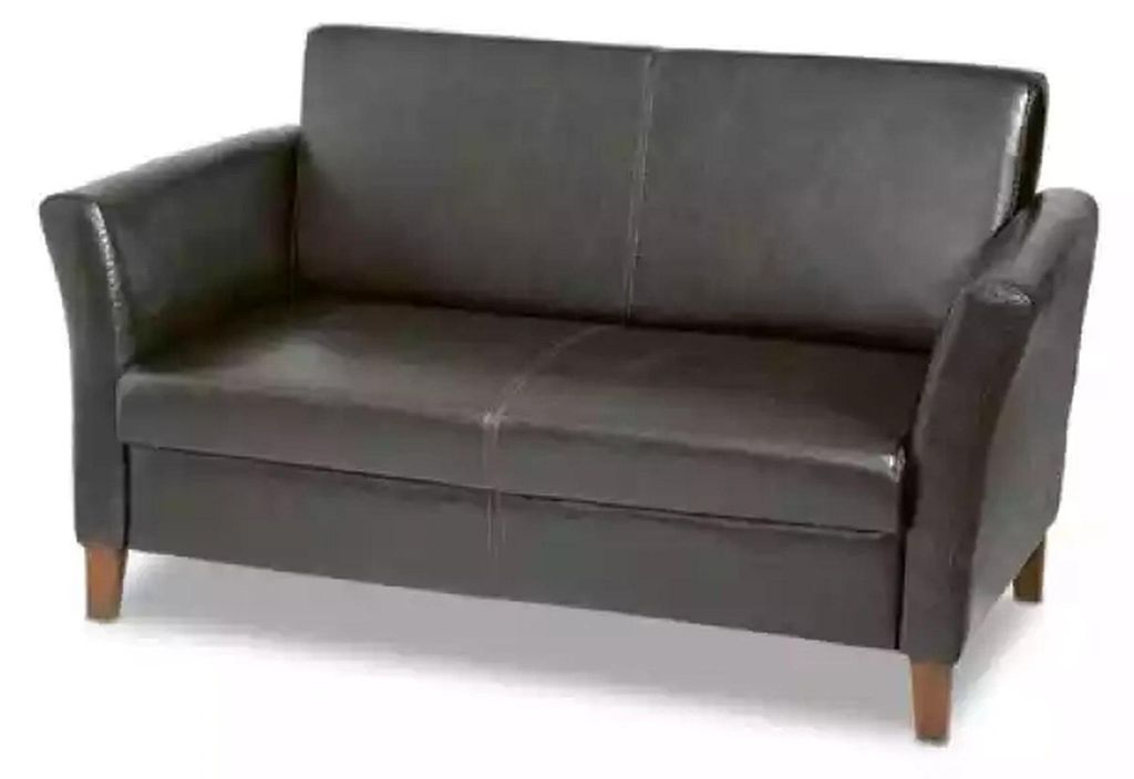Schwarzer Arbeitszimmer Zweisitzer Luxus Möbel Couch Office Sitzer Sofa