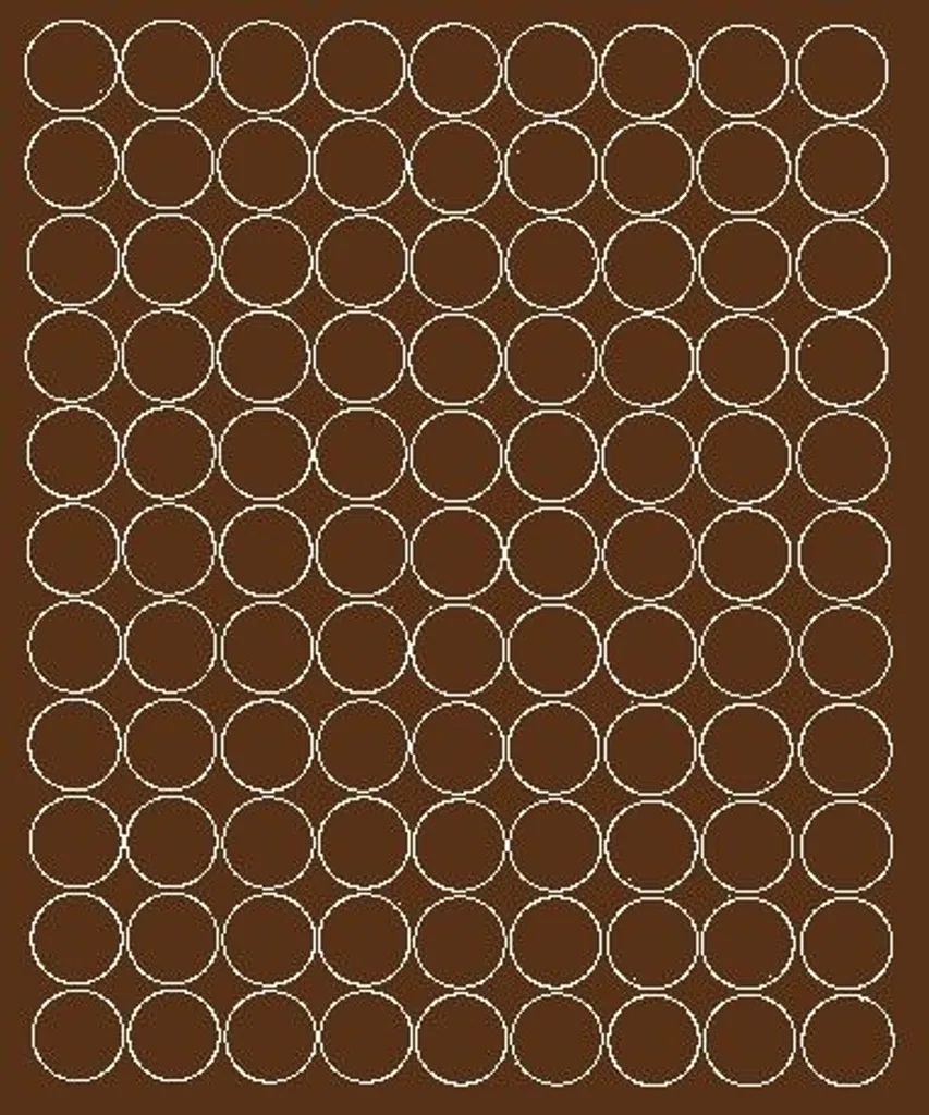Bollini Adesivi Marroni 20mm Opachi - Set 99 Etichette Minimal Design
