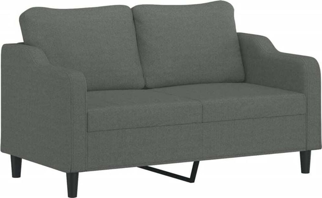 SYFAX 2-Sitzer-Sofa Dunkelgrau 140 cm Stoff