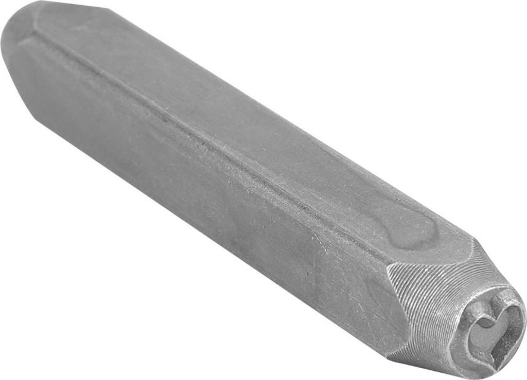 CR V Stahl Stahlstempel Geformter Metallstempel zum Anpassen von Stahl Leder (Herz)