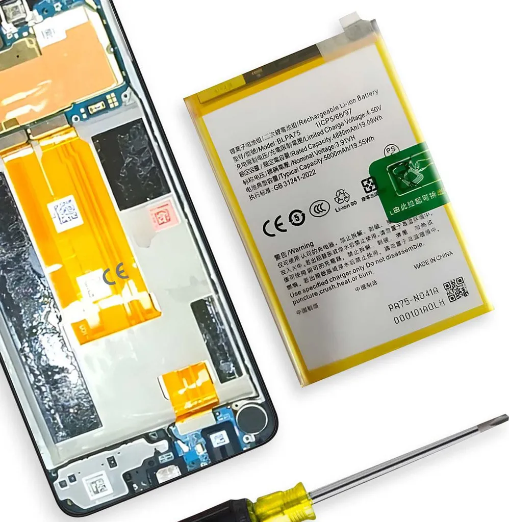 Batterie Realme Note 60 Clappio 5000mAh haute performance type BLP