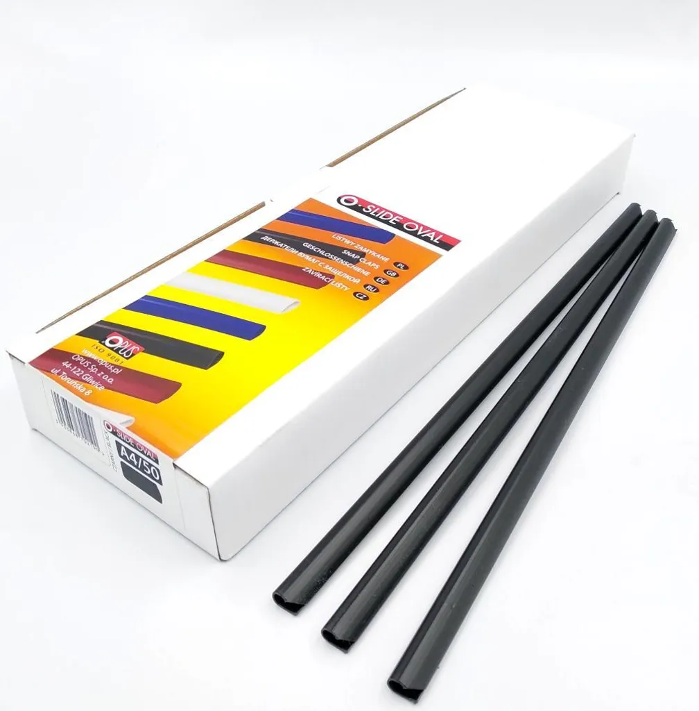 Bandes de glissement O-Slide 4mm noires ovales lot de 50 pièces durables