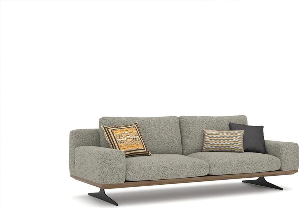 Sofagarnitur Polstermöbel Sofa Wohnzimmer 5tlg Couchtisch Holz Beistelltisch Neu