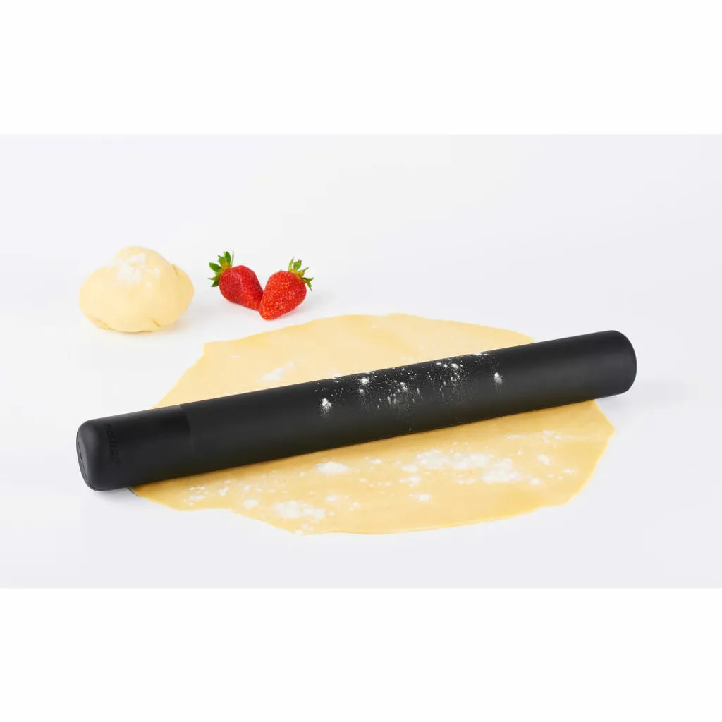 Mattarello In Silicone Antiaderente Con Manico In Plastica – Colore Blu, Leggero E Facile Da Pulire, Ideale Per Pasta, Pizza E Pasticceria - 2