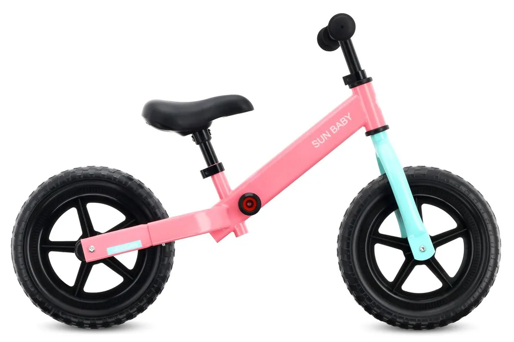Vélo sans pédales léger 2,9 kg en mousse EVA - Balance Bike Rose et Menthe