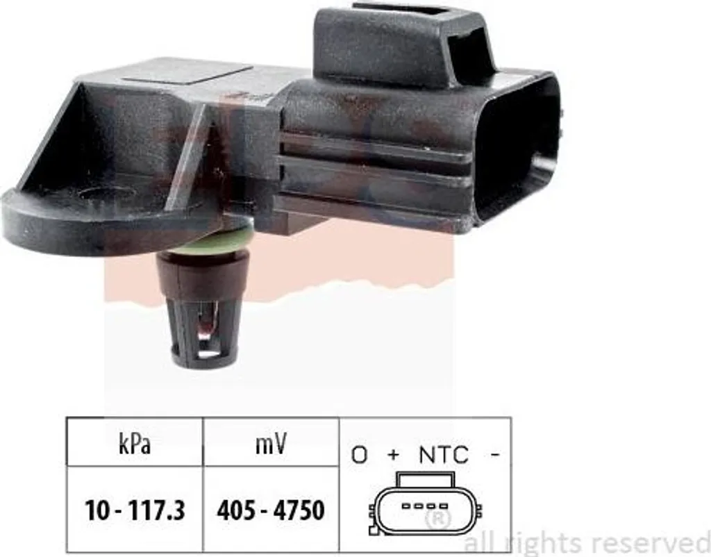 Capteur de pression EPS 1.993.100 pour Focus et Mondeo OE 1119939