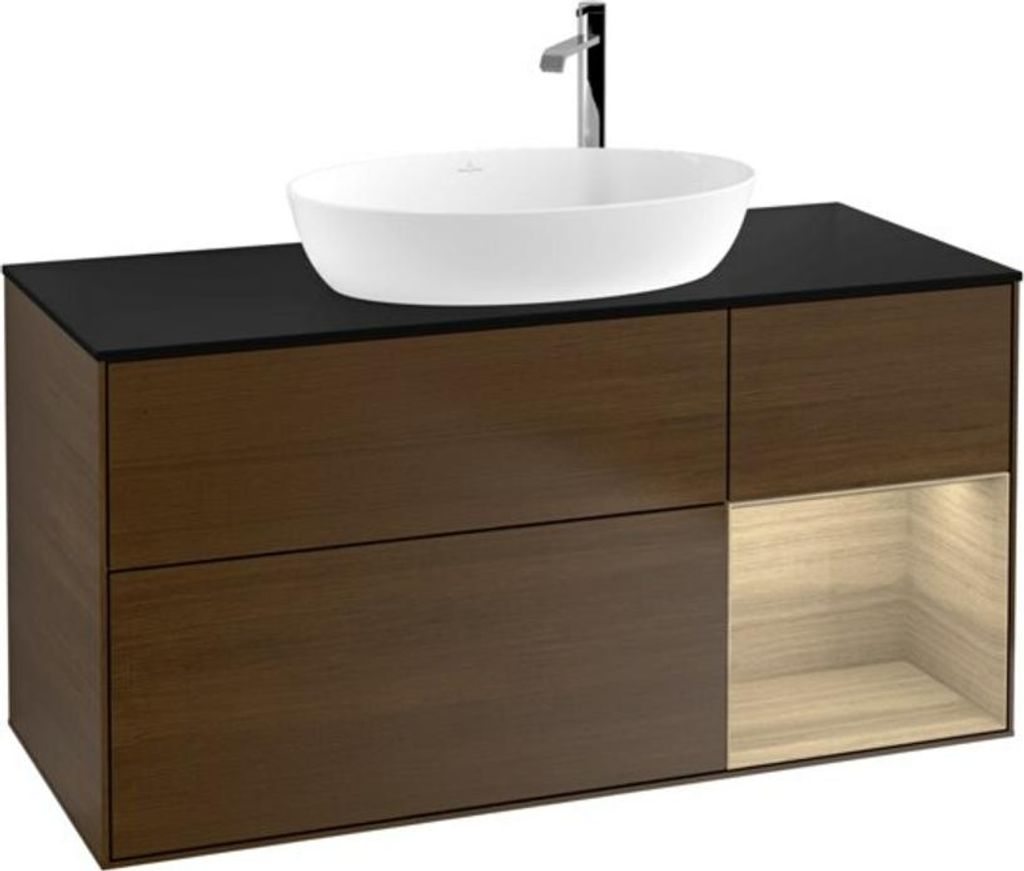 V&B Waschtischunterschrank Finion 120cm, Pl bla m, Reg Oa ven, wal ven