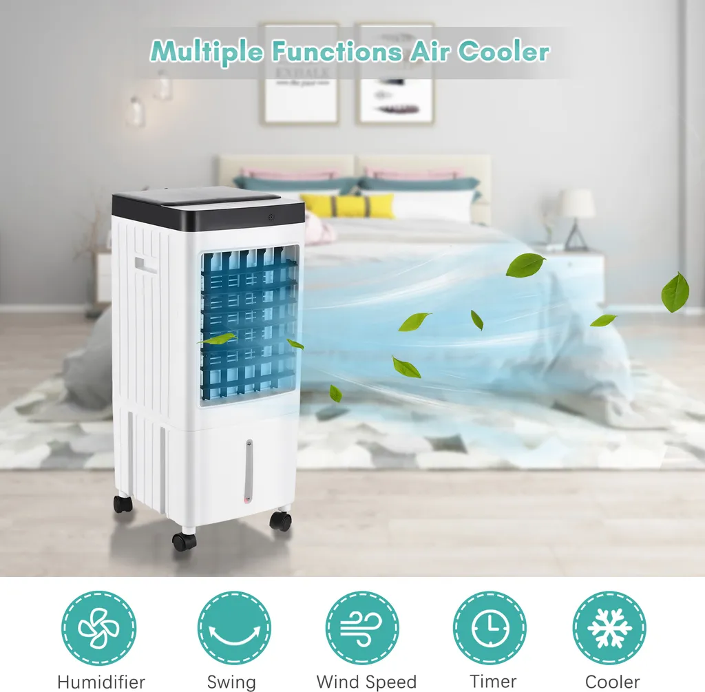 Ventilateur climatiseur programmable 7,5H avec télécommande longue portée