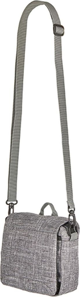 bags2GO DTG-17408 | Umhängetasche - Philadelphia, 21,5 x 19 x 4 cm - Farbe: Grey Melange - Größe: 21,5 x 19 x 4 cm