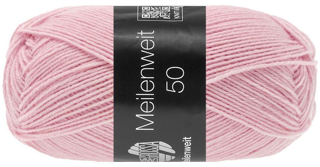 Lana Grossa - Meilenweit 4-fach 50g 1424 rosé Produktbild 