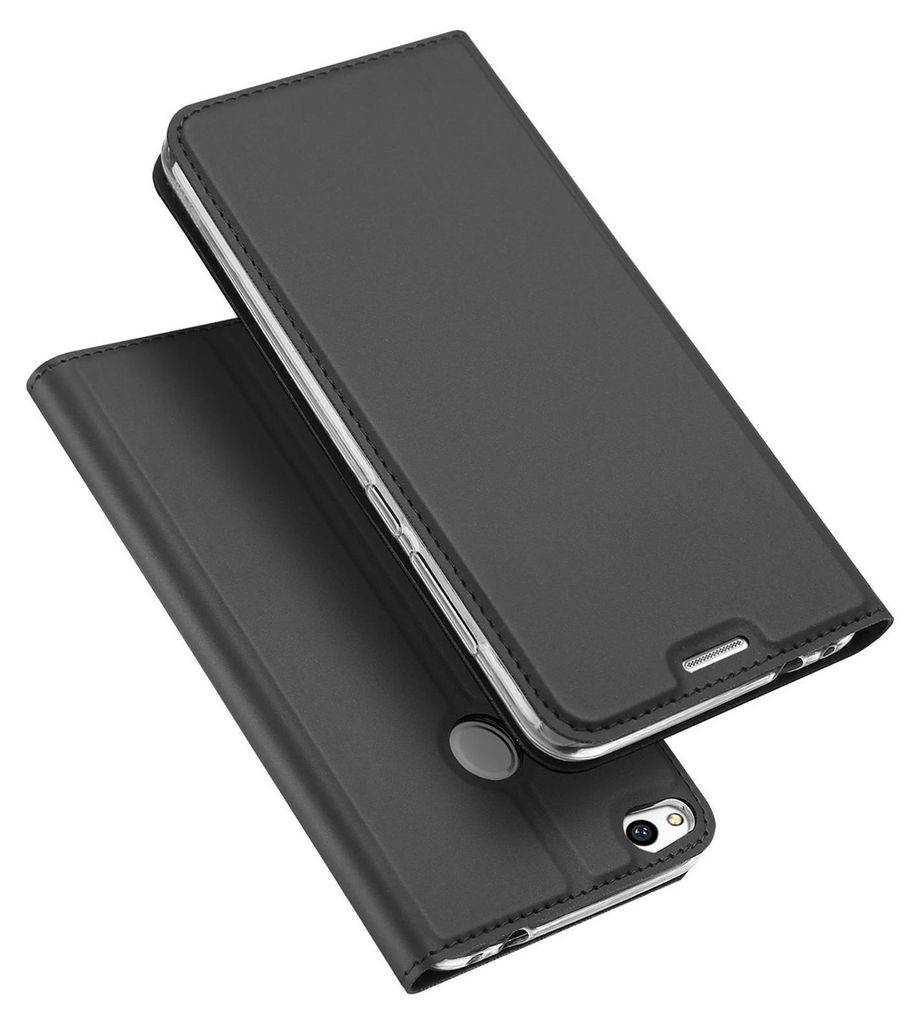 Handy Hülle Huawei P8 Lite 2017 Book Case Schutzhülle Tasche Slim Flip Cover Etui