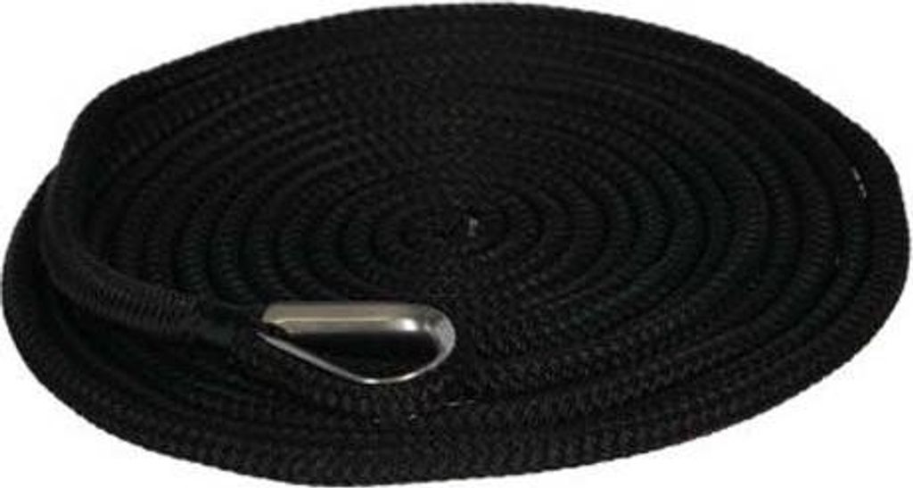 Plastimo Fingerspitzengeflecht Festmacherleine Set 9 M Schwarz 14 mm Schwarz 14 mm