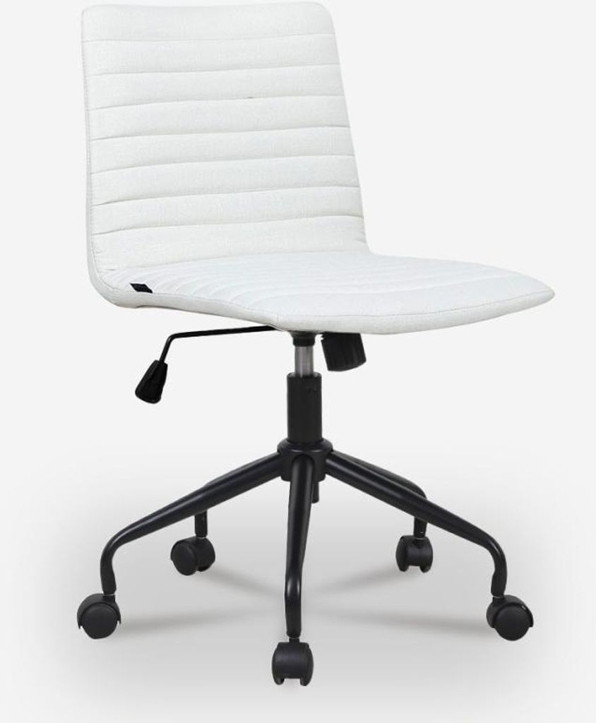 Zolder Light Bürostuhl Design Verstellbar Ergonomisch Weiß Gewebe