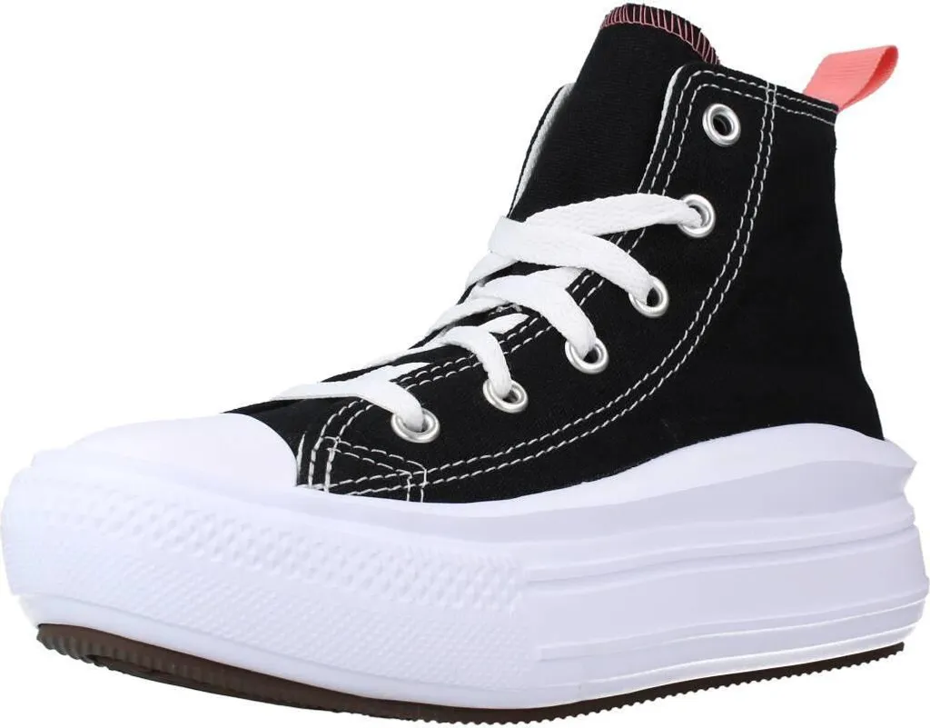 Converse CTAS Move Hi Noires pour Fille - Baskets Montantes à Plateforme