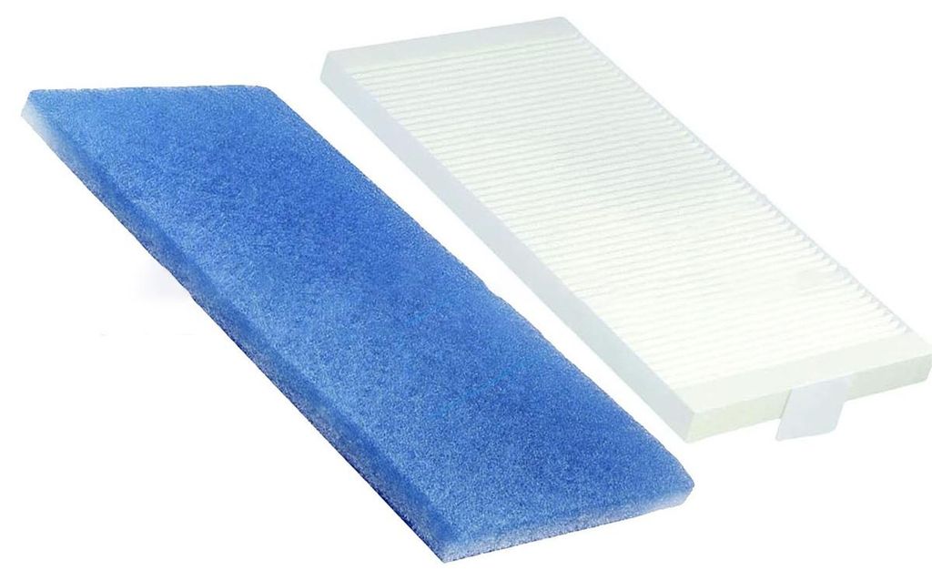 INF Filter-Schaumstoff 37,2x18,4cm Polyurethan Aktivkohle für Stiebel 4er