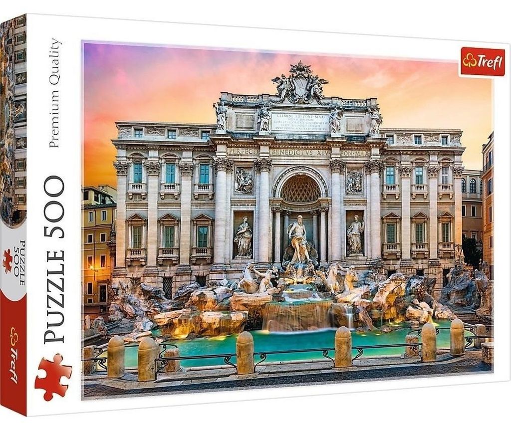 500 Pezzi di Roma: Puzzle Fontana di Trevi per la Tua Casa Immagine del prodotto 