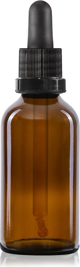 Flacon compte-gouttes 50 ml en verre ambré, pack de 105 bouteilles