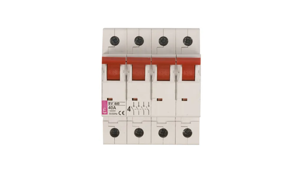 Sectionneur triphasé 40A 4P pour isolation de pompes et moteurs 400V