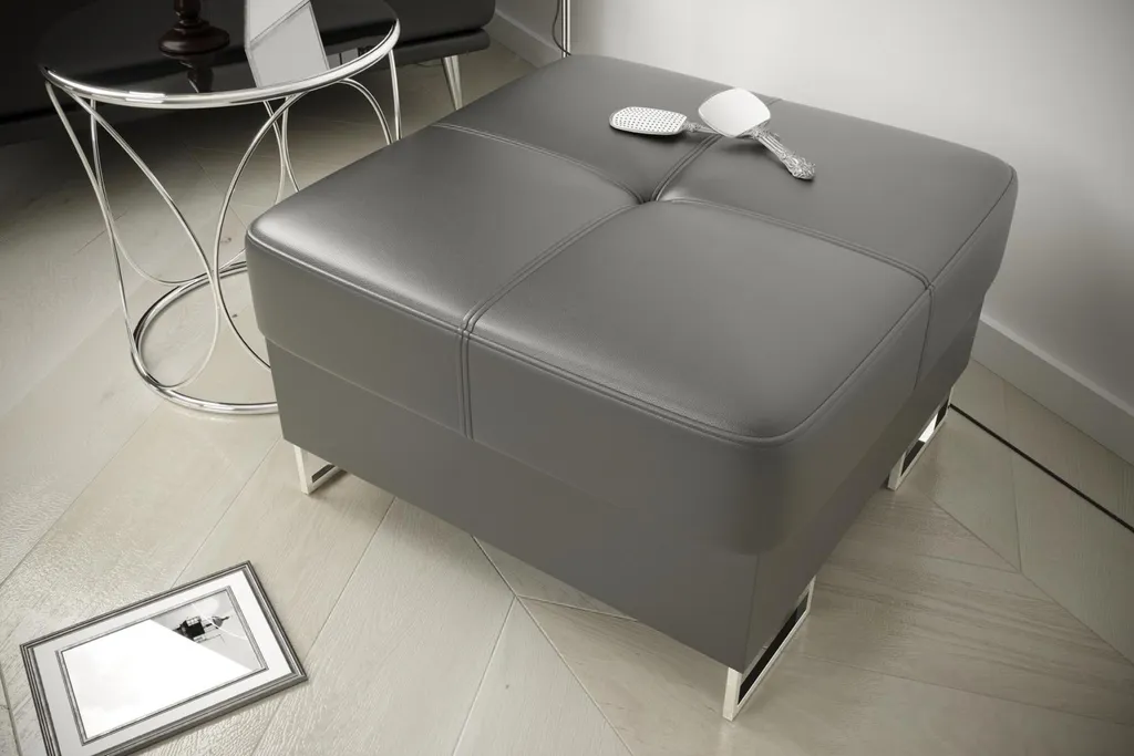 Pouf Ottoman en Tissu Design Banc Tabouret de Pied Lounge Club