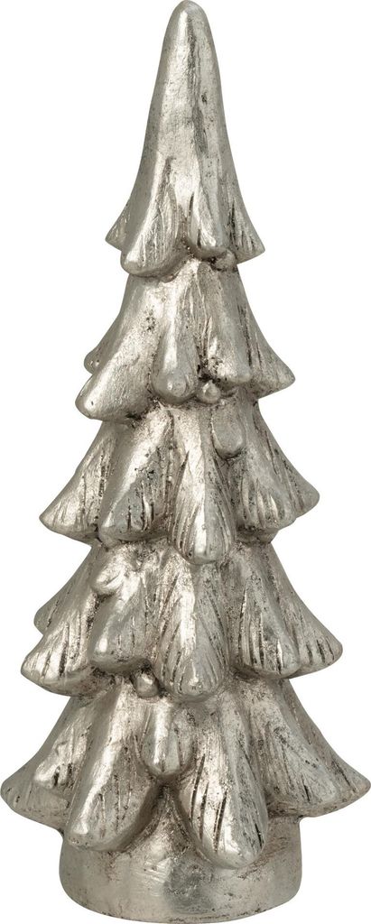 J-Line Weihnachtsbaum Rund Basis Magnesium Silberfarben Small