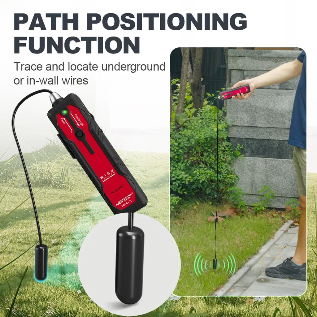 Détecteur de câbles souterrains NF-817L avec mesure de profondeur précise - 2