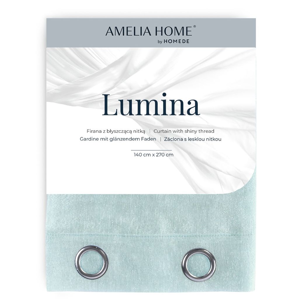 AmeliaHome Gardine Lumina mit Ösen Aufhängung 140x250 cm Produktbild 3