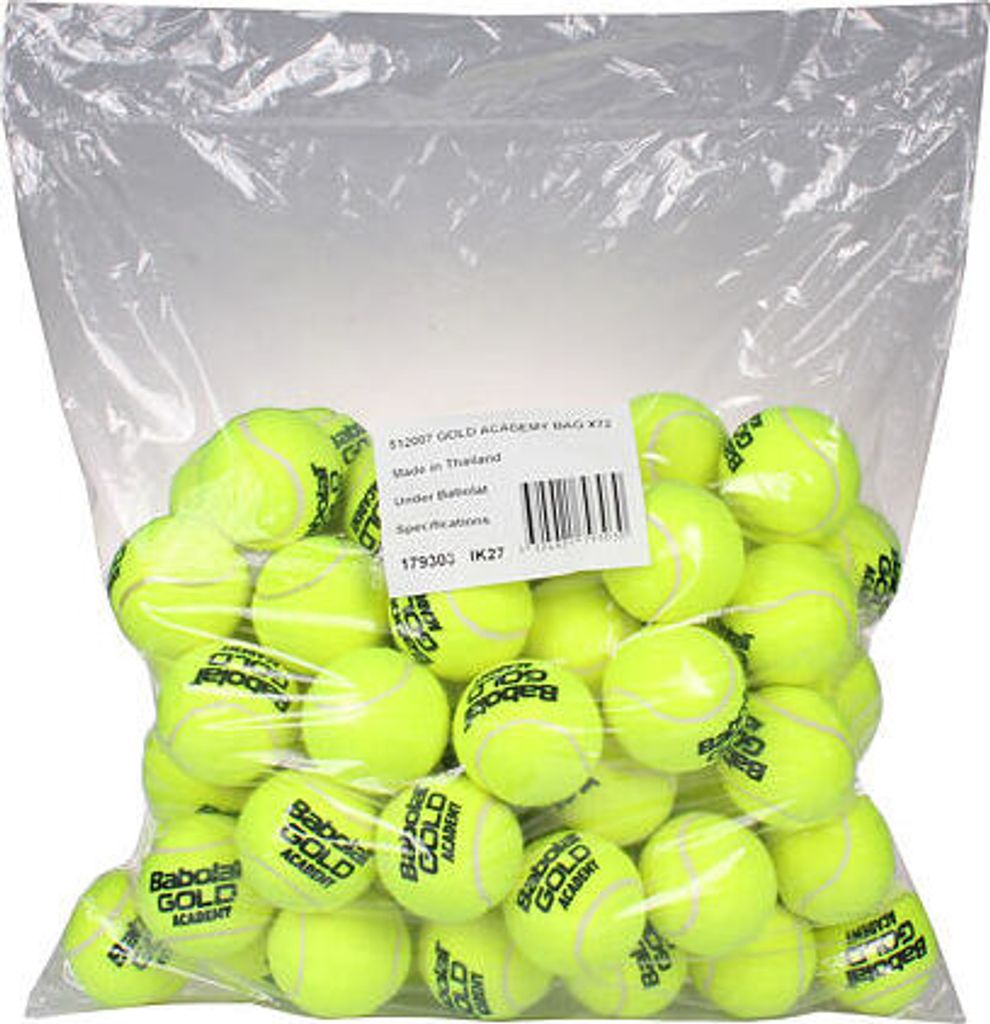 Balles de tennis Gold Academy 72 pcs Image du produit 