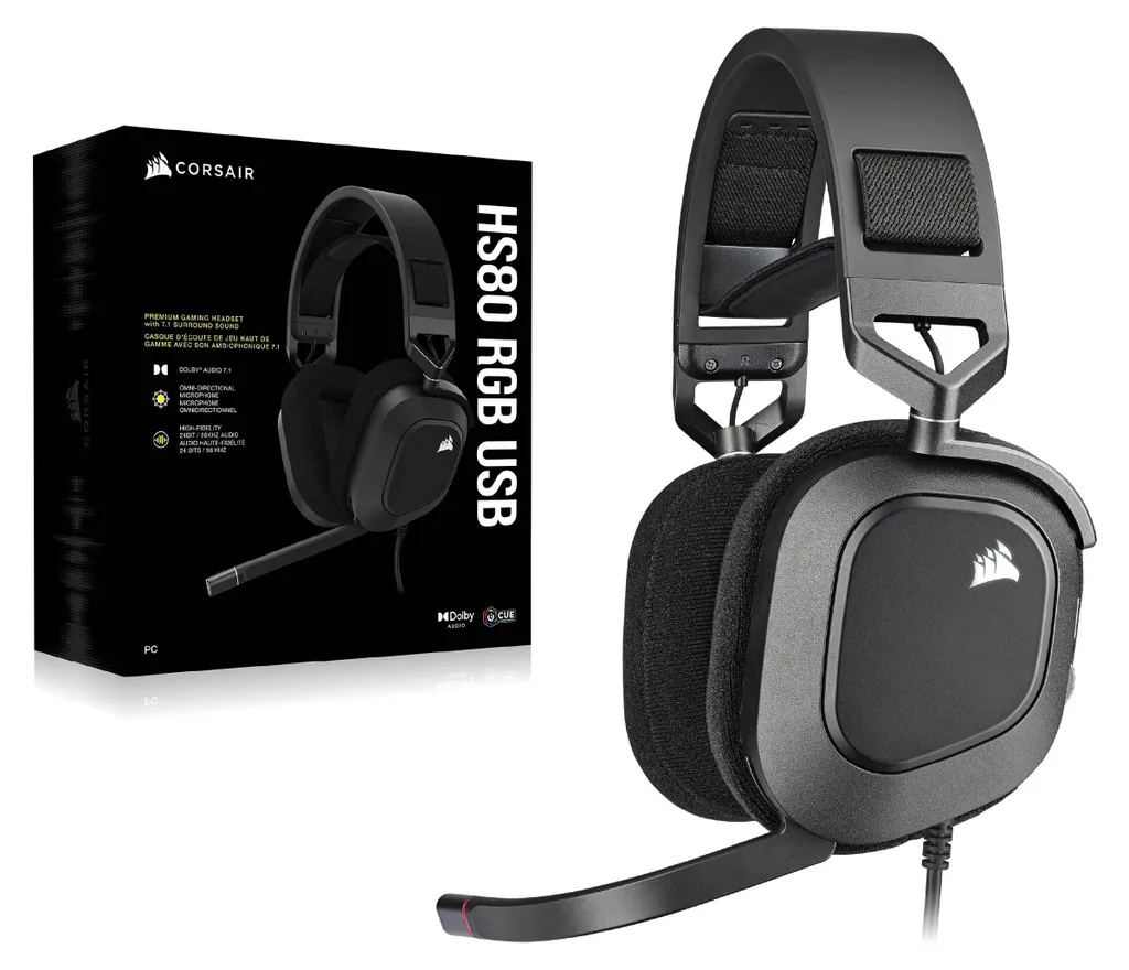 Corsair HS80 RGB USB Casque avec Audio Haute Résolution et Micro Certifié - 17