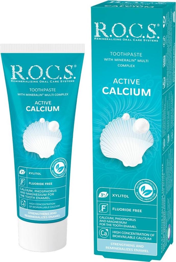 Rocs | Dentifricio - Remineralizzante - 75ml - Xilitolo e Immagine del prodotto 