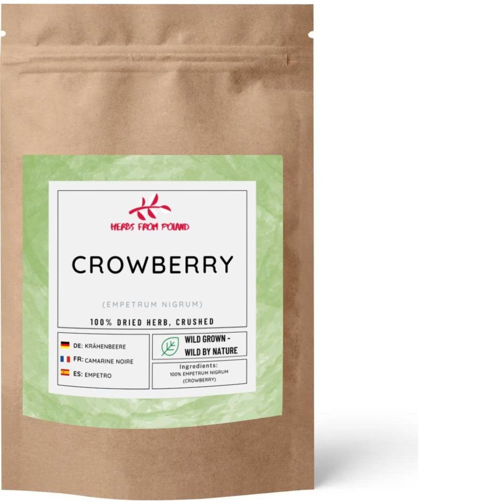 Herbs from Poland Kraut der Schwarzen Krähenbeere – Unterstützt Harnwege, Beruhigt den Magen, Reich an Antioxidantien, 100% Natürlich – 500g