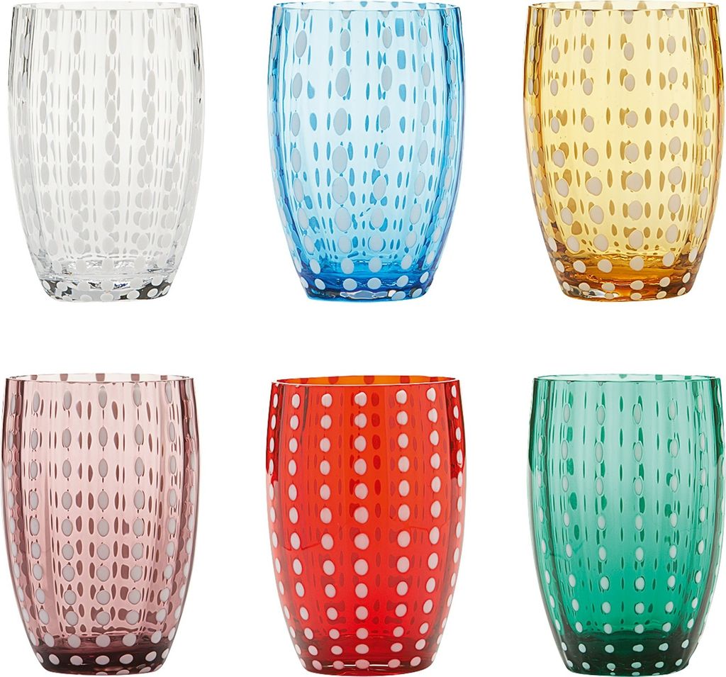 Zafferano Glas Perle Tumbler 6er Set Produktbild 