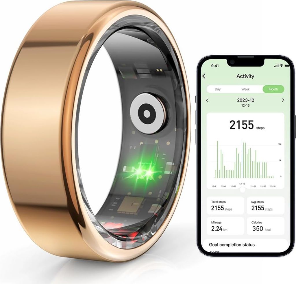 HAMTOD Smart Ring Fitness Ring Tracker für Herren Damen Produktbild 