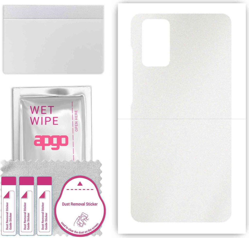 apgo Rückseite Schutzfolie, Skin, kompatibel mit Samsung Galaxy S20 Plus, Hinten Displayschutzfolie aus Vinylfolie, kratzfest, einfache Montage - ...