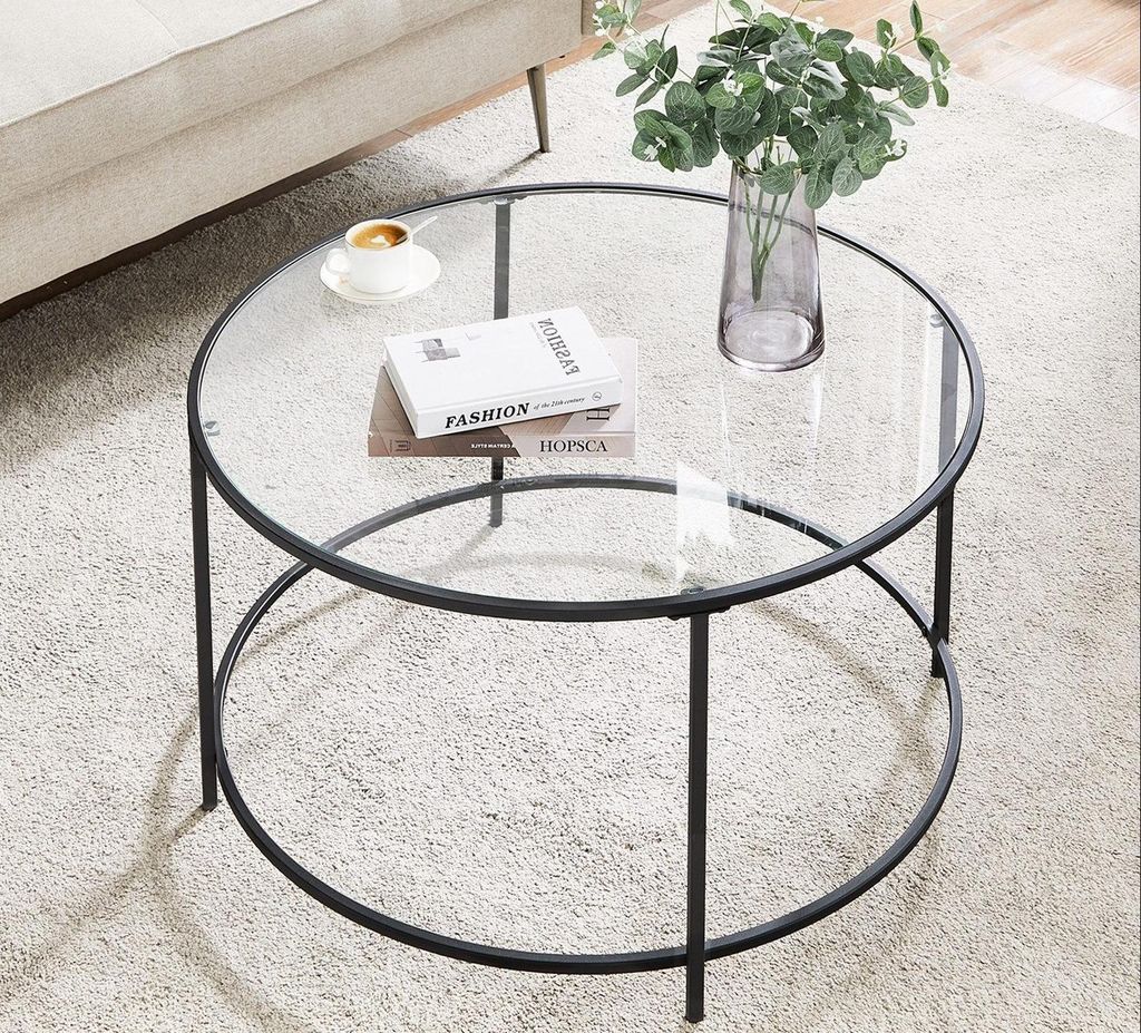 VASAGLE Couchtisch, Beistelltisch für Wohnzimmer, Ø 84 x Produktbild 