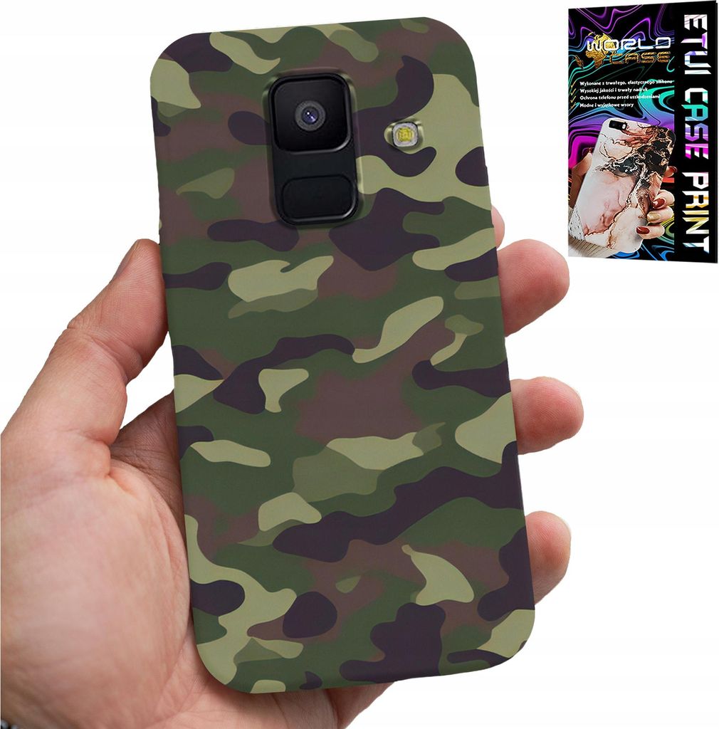 Etui Für Samsung A6 2018 - Moro, Militärische Farben Militaryfan Etui