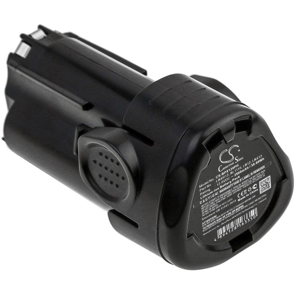 Akku für Black & Decker EGBL108 BDCDMT112 (z.B. LBXR12, BL1310, BL1510, LB12), 2,5Ah, 12V, Li-Io