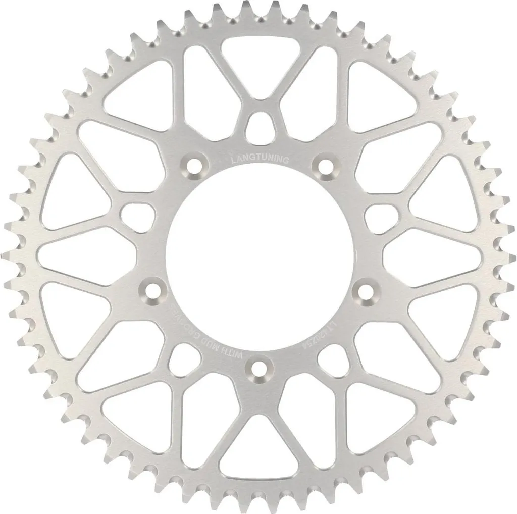 Pignon aluminium anodisé 54 dents LT : Légèreté et robustesse 420